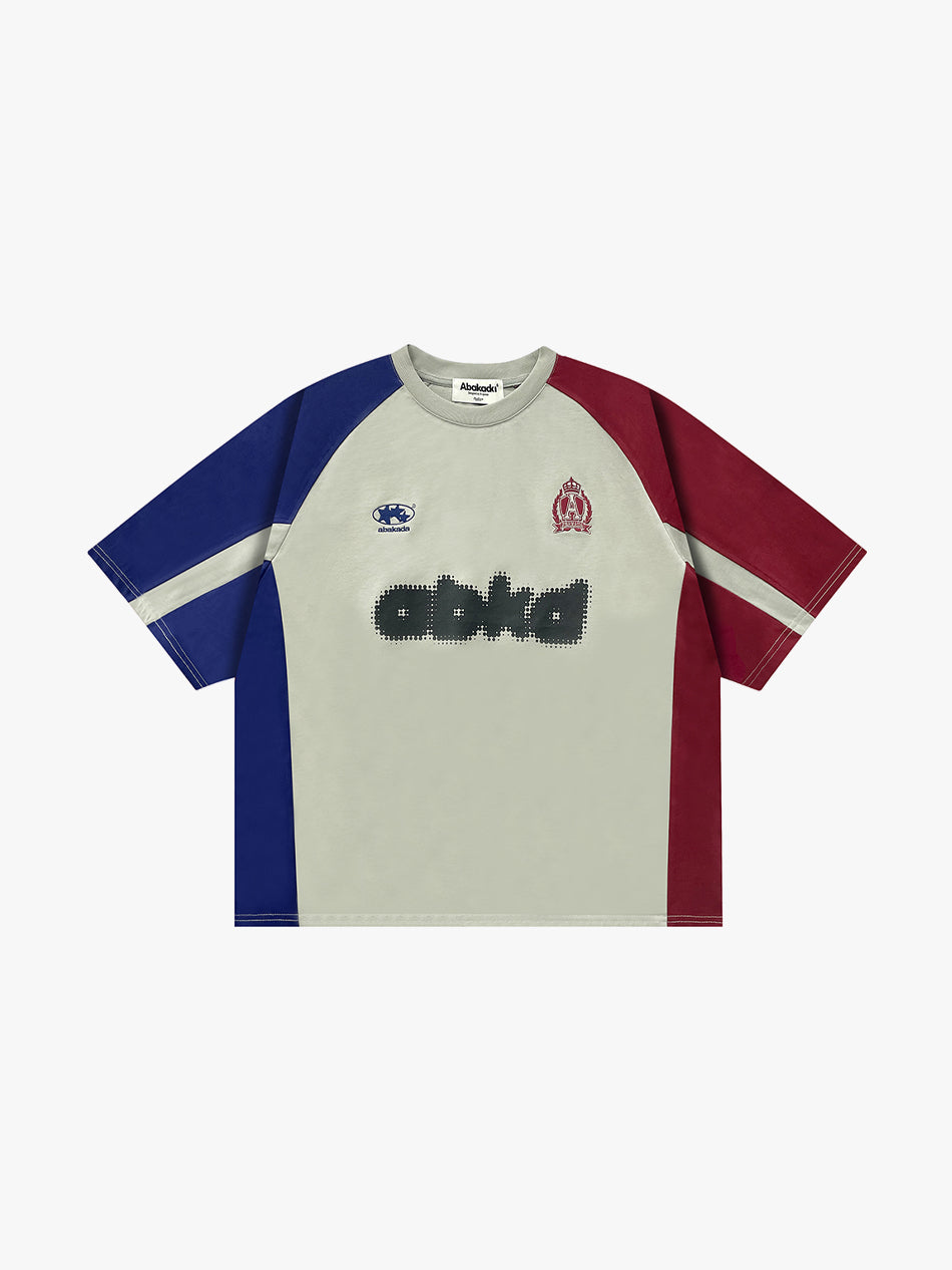 COLORBLOCK LOGO TEE (GREY/BLACK)