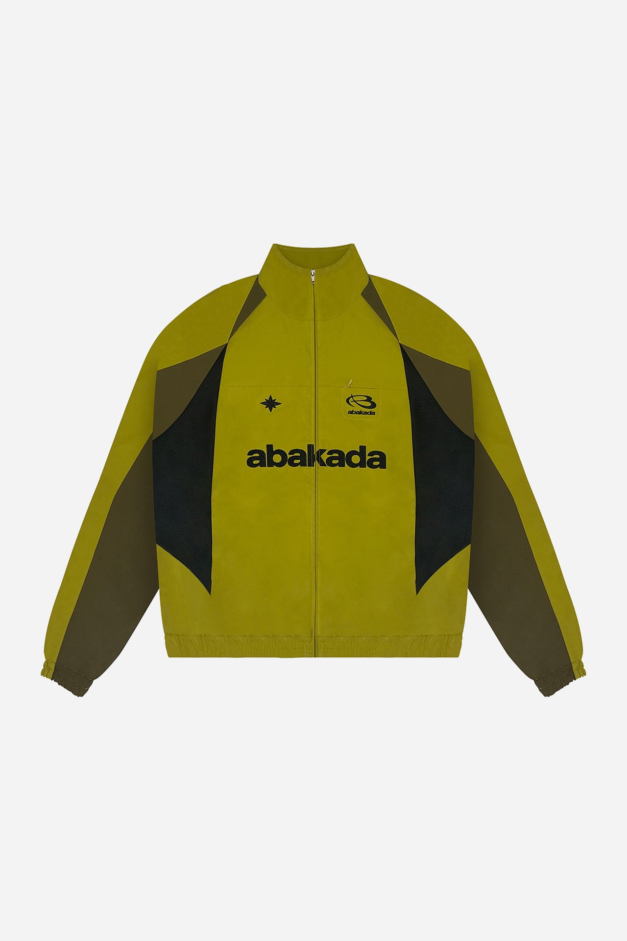 COLORBLOCK WINDBREAKER (MUSTARD/BROWN)