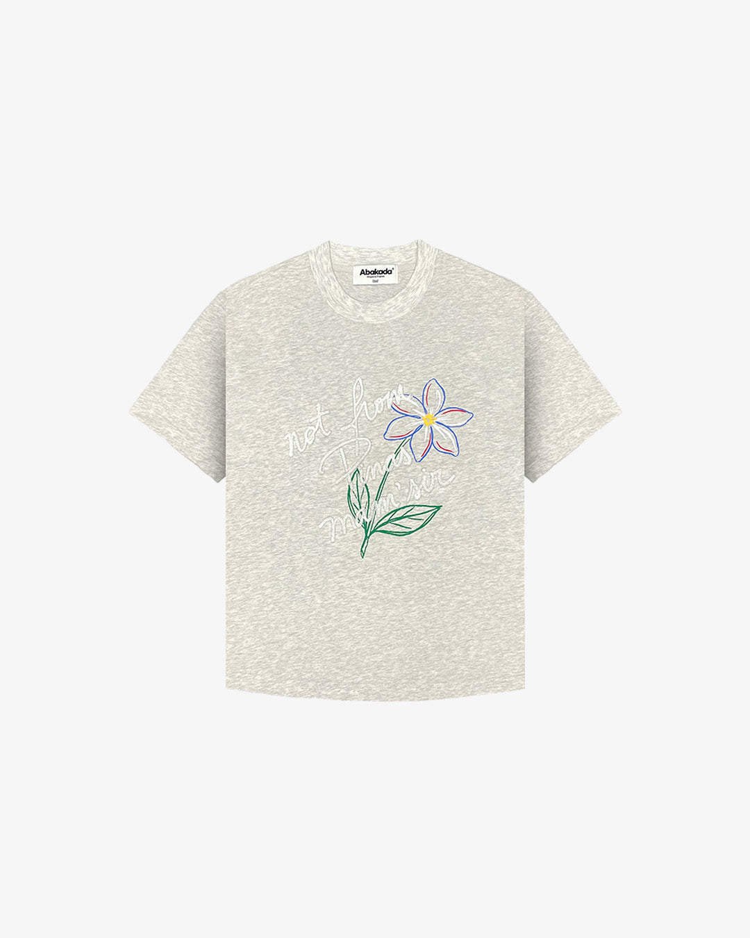 NOT FROM PINAS BABY TEE (GREY)