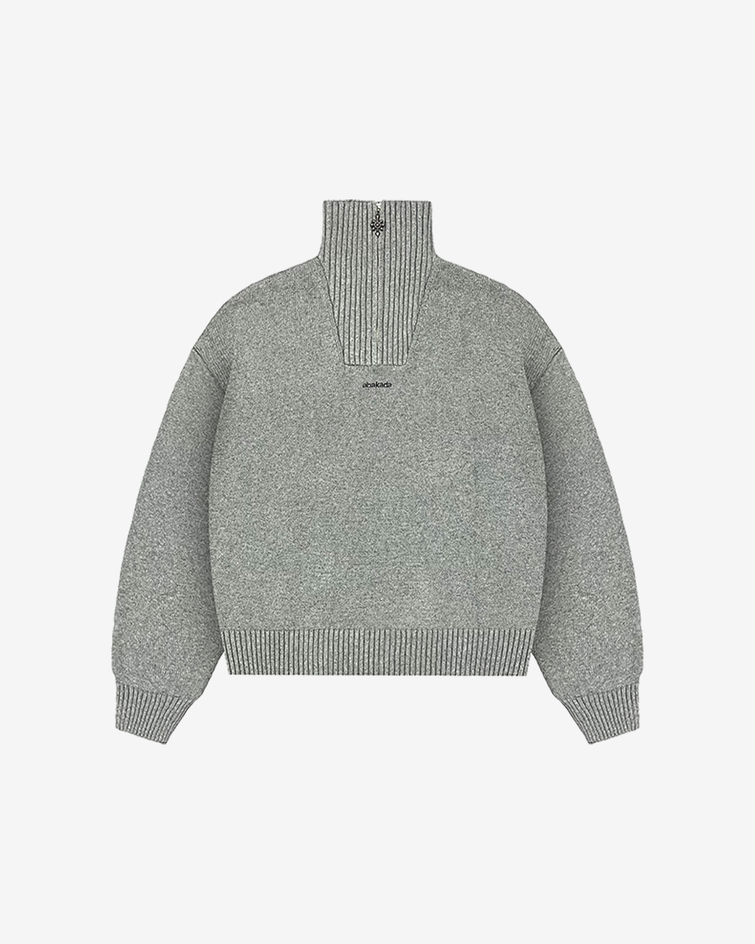 SUN QUARTER ZIP SWEATER (GREY)