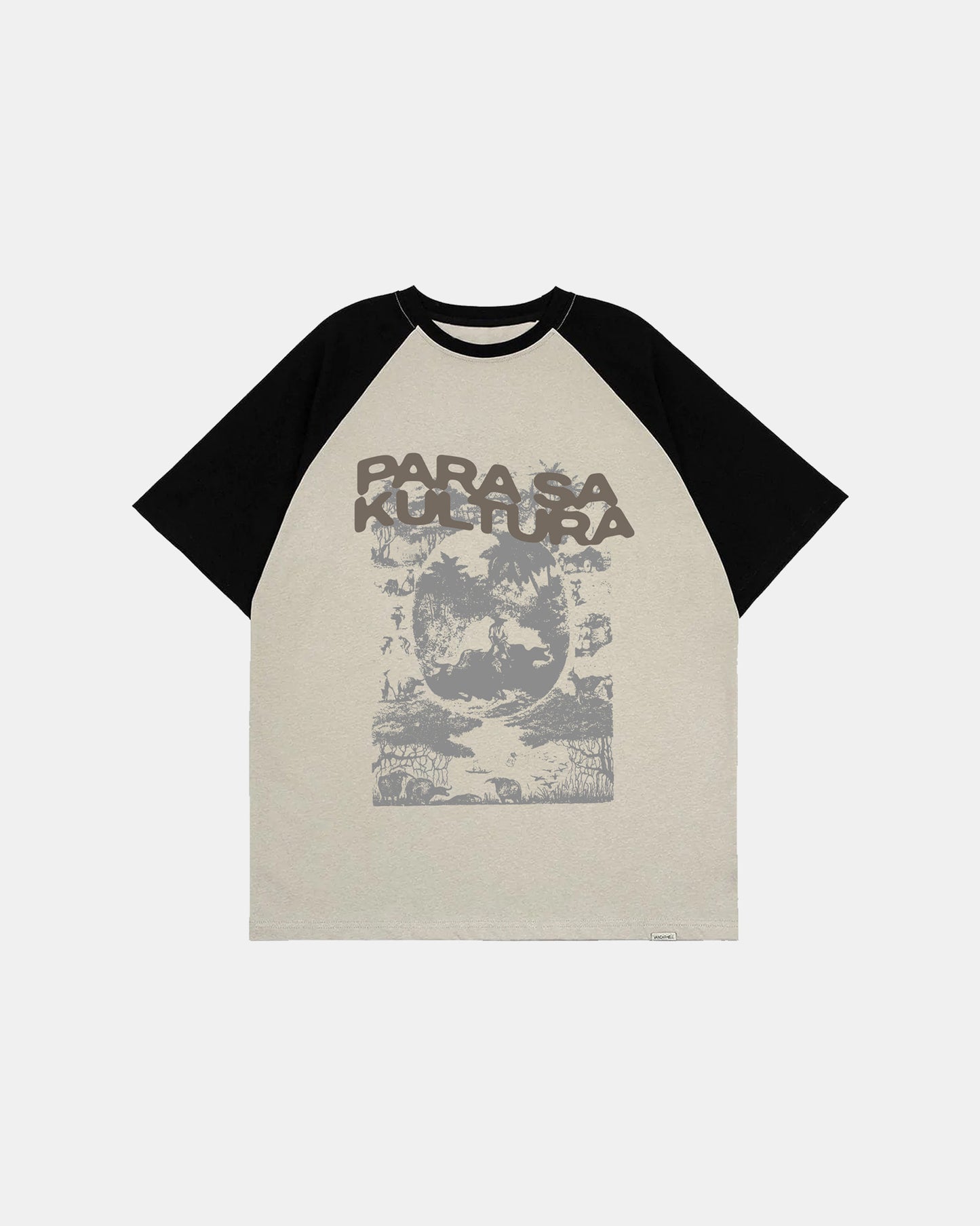Abakada® Grapiko Raglan Tee (Black/Cream)