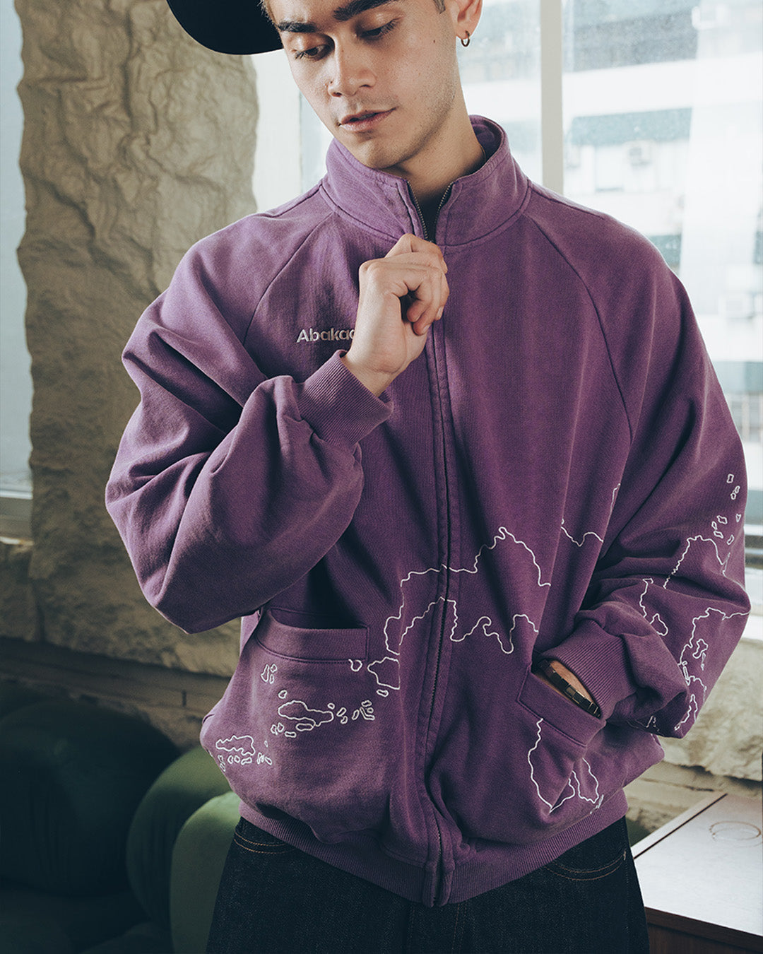 MAPA WASHED FULL-ZIP (BLACK)