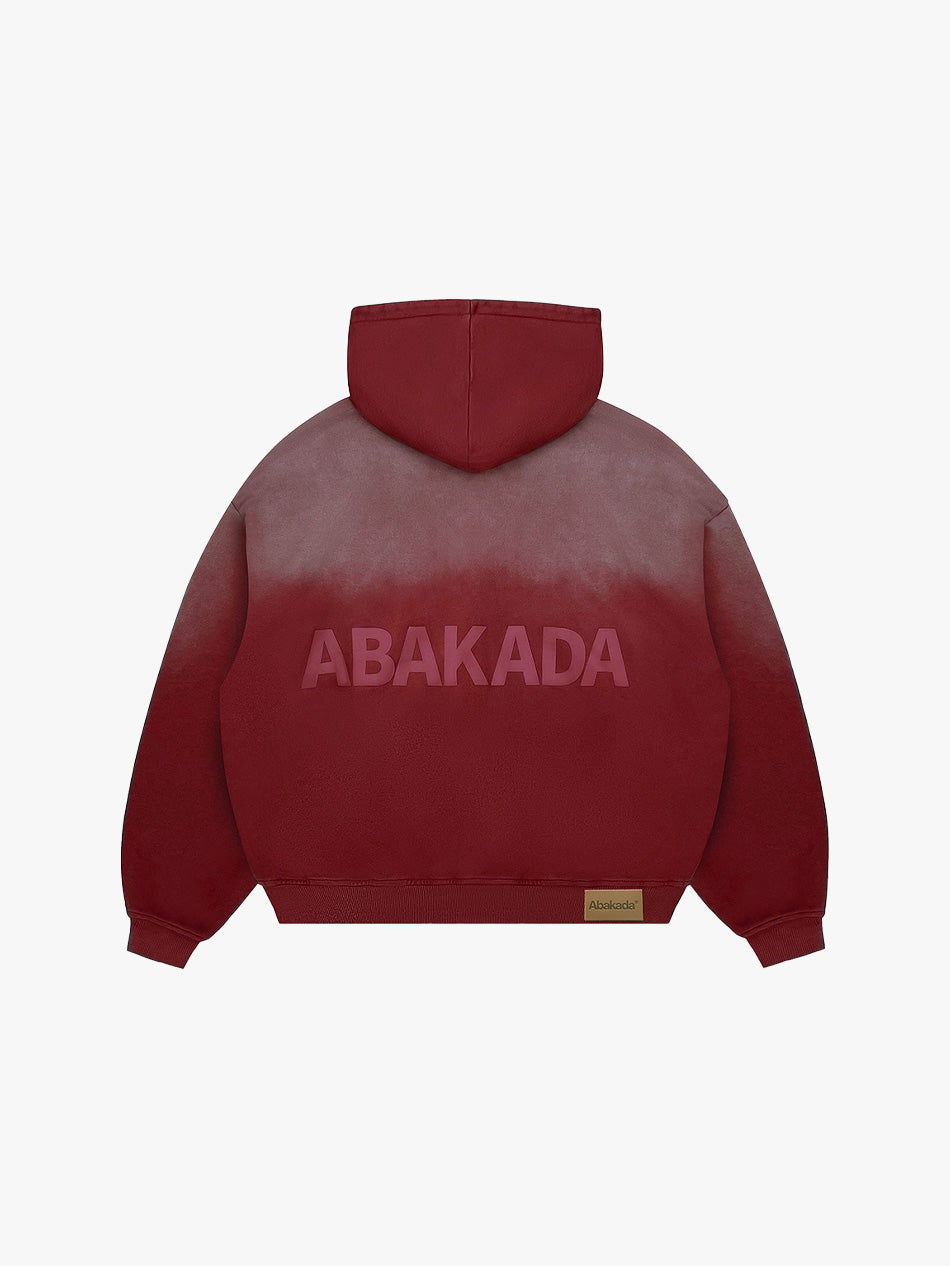 GRAFFITI BAYBAYIN ZIP-UP (WASHED RED)