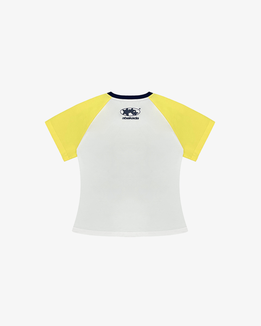 RETRO RAGLAN BABY TEES (WHITE/YELLOW)