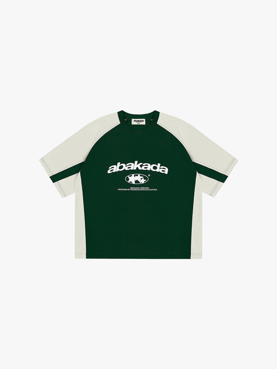 +63 COLORBLOCK TEE (GREEN/WHITE)