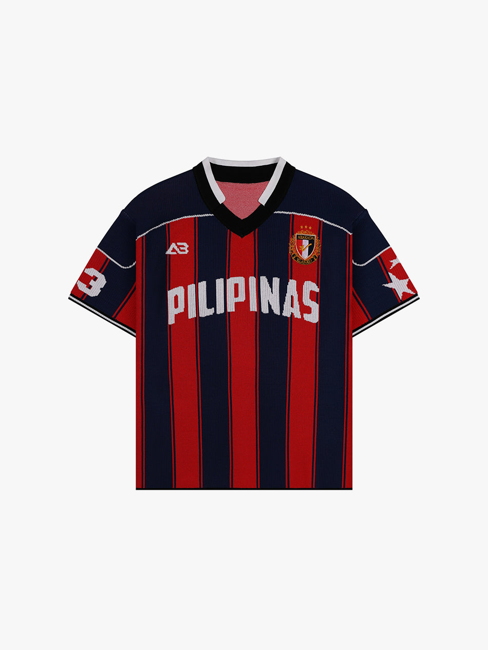 REVERSED PILIPINAS KNITTED JERSEY (BLUE/RED)