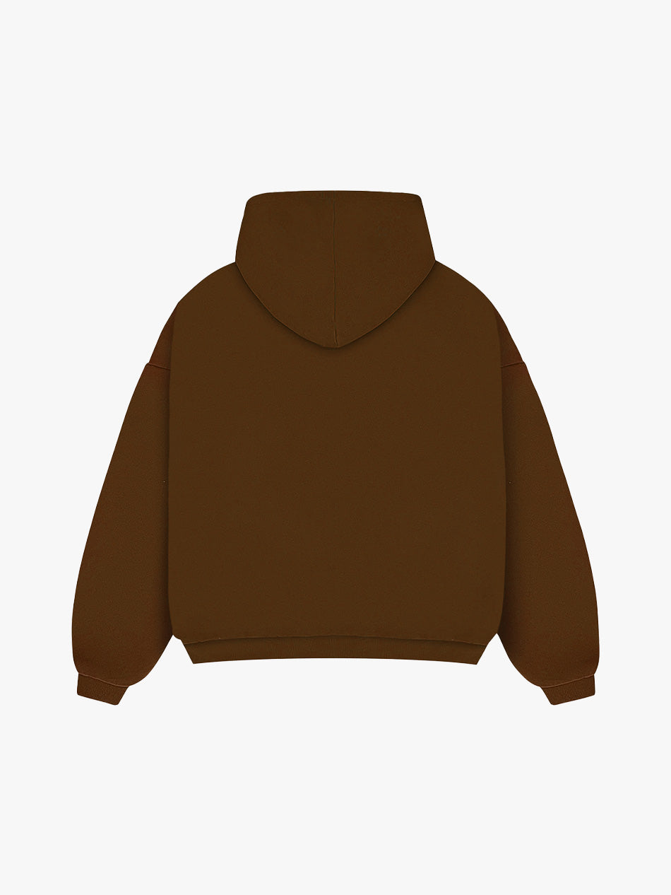 REVERSIBLE KLASIKO HOODIE (BROWN/CREAM)
