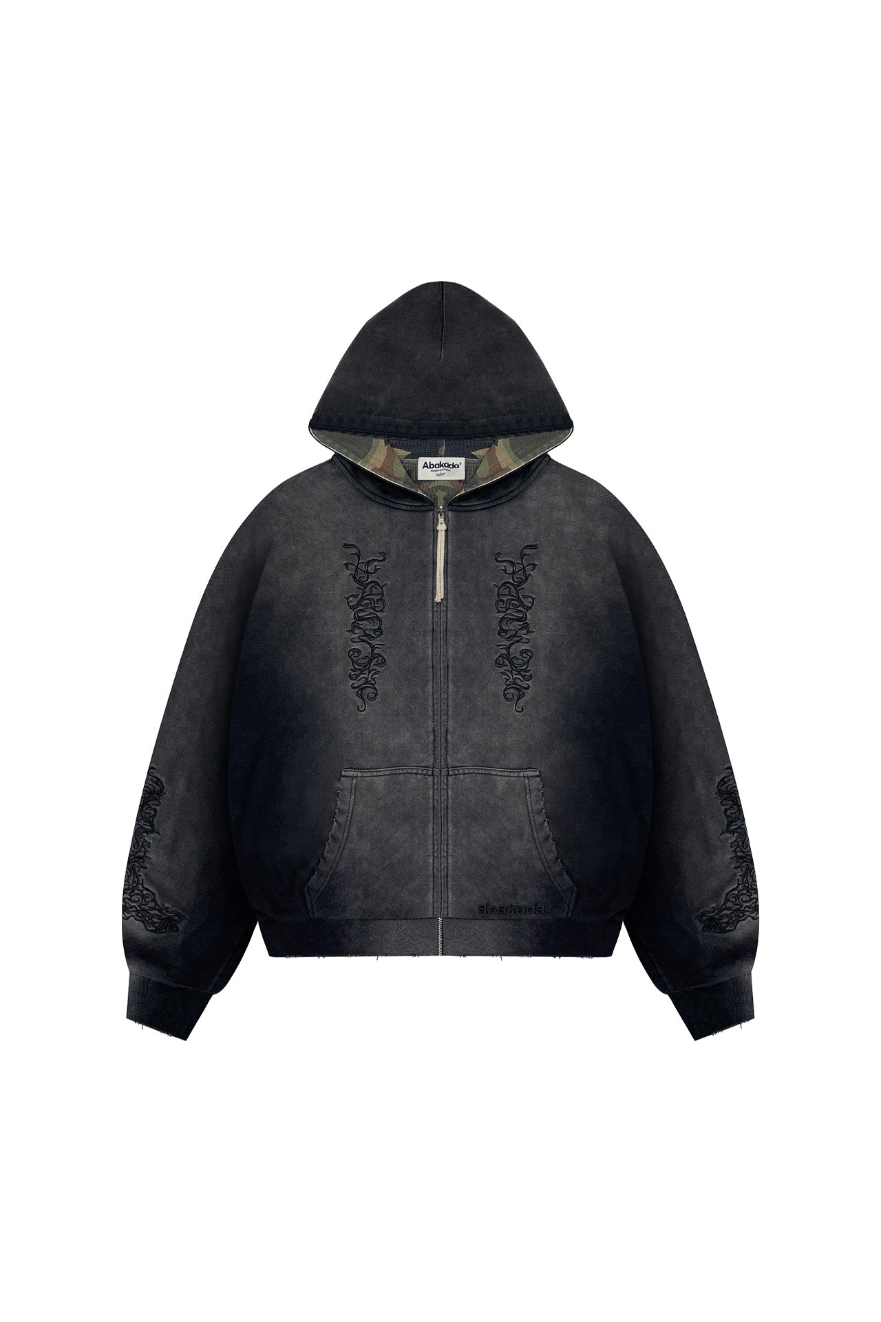 BARONG WASHED REVERSIBLE HOODIE (BLACK)