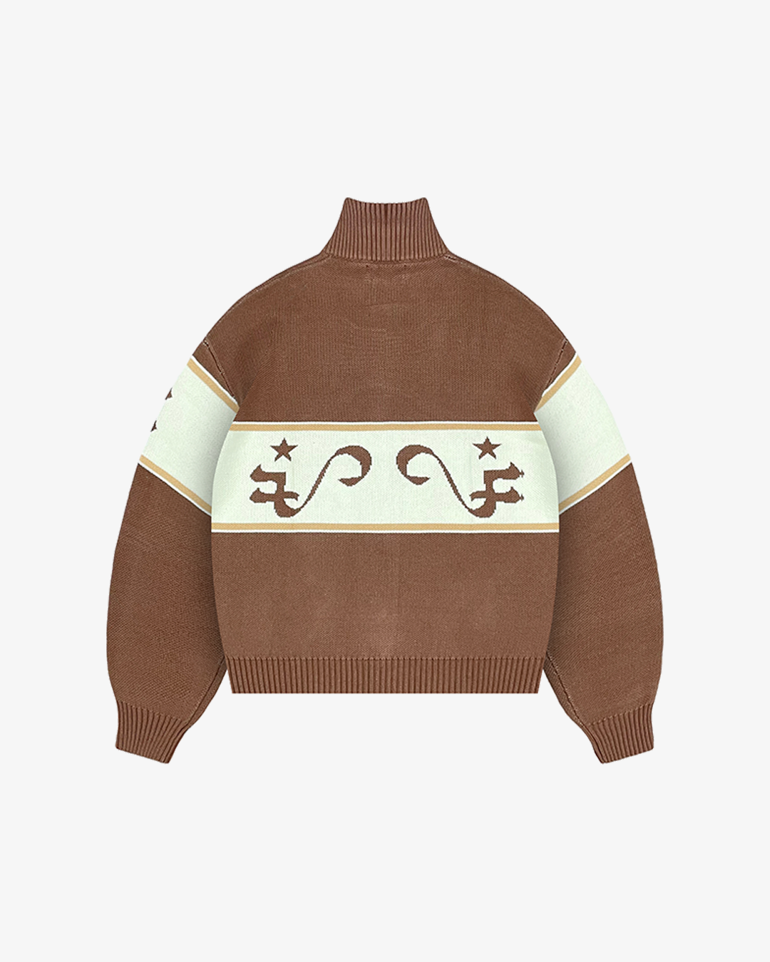 PILIPINAS COLORBLOCK KNITTED SWEATER (BROWN)