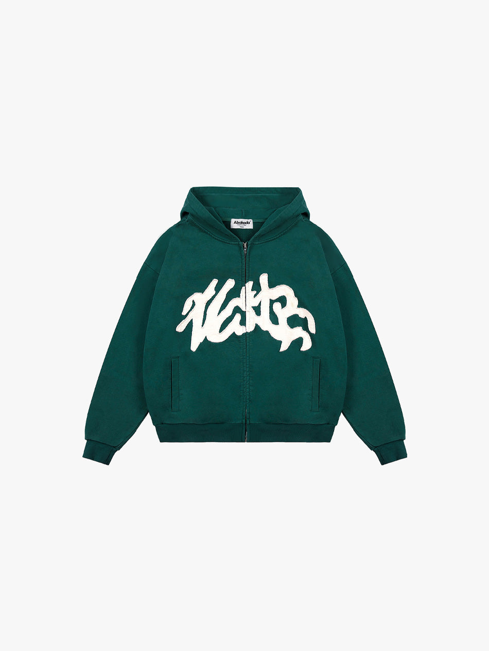 BAYBAYIN ZIP-UP HOODIE (FOREST)