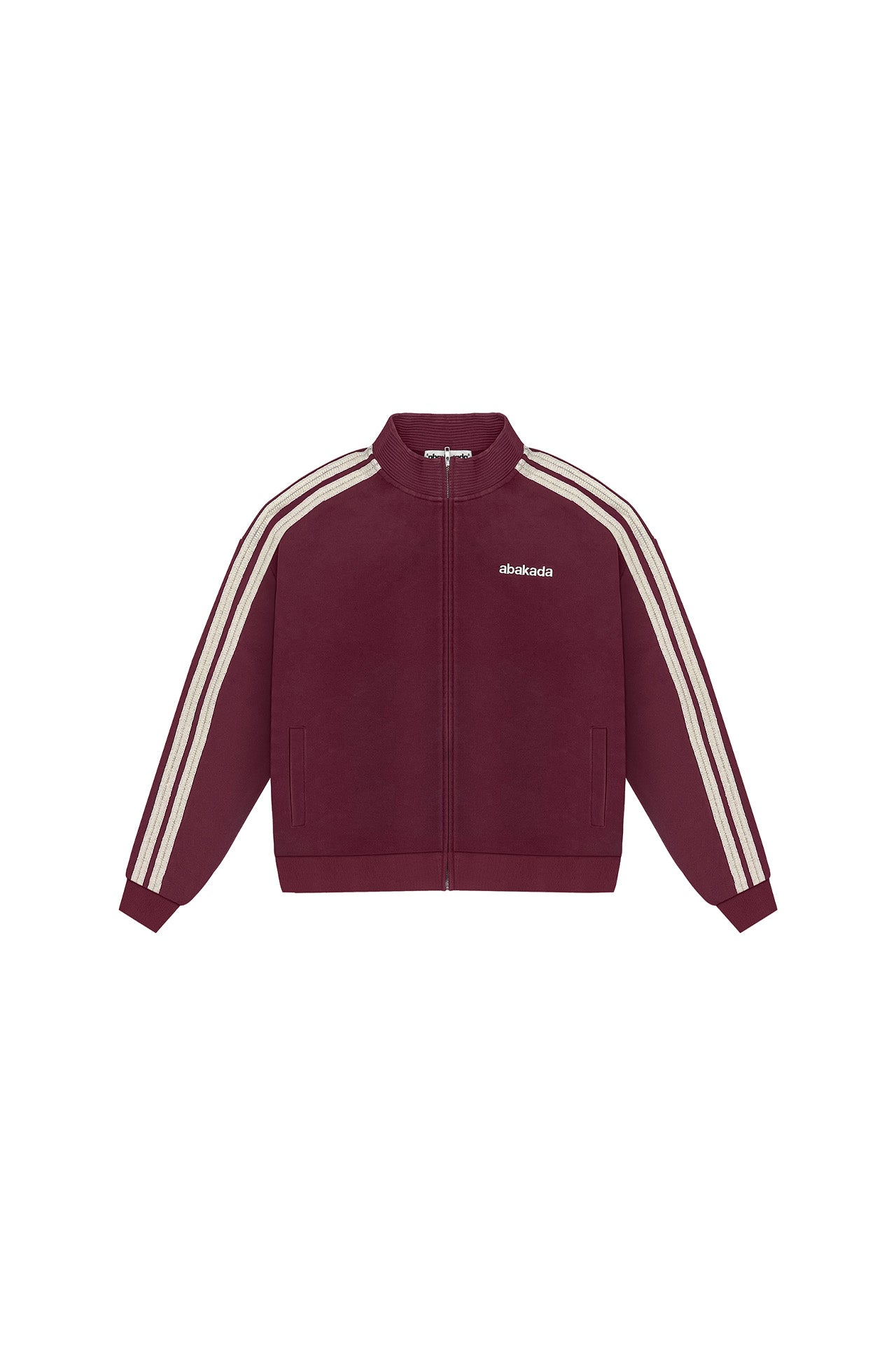LACED TRACK JACKET (WINE)