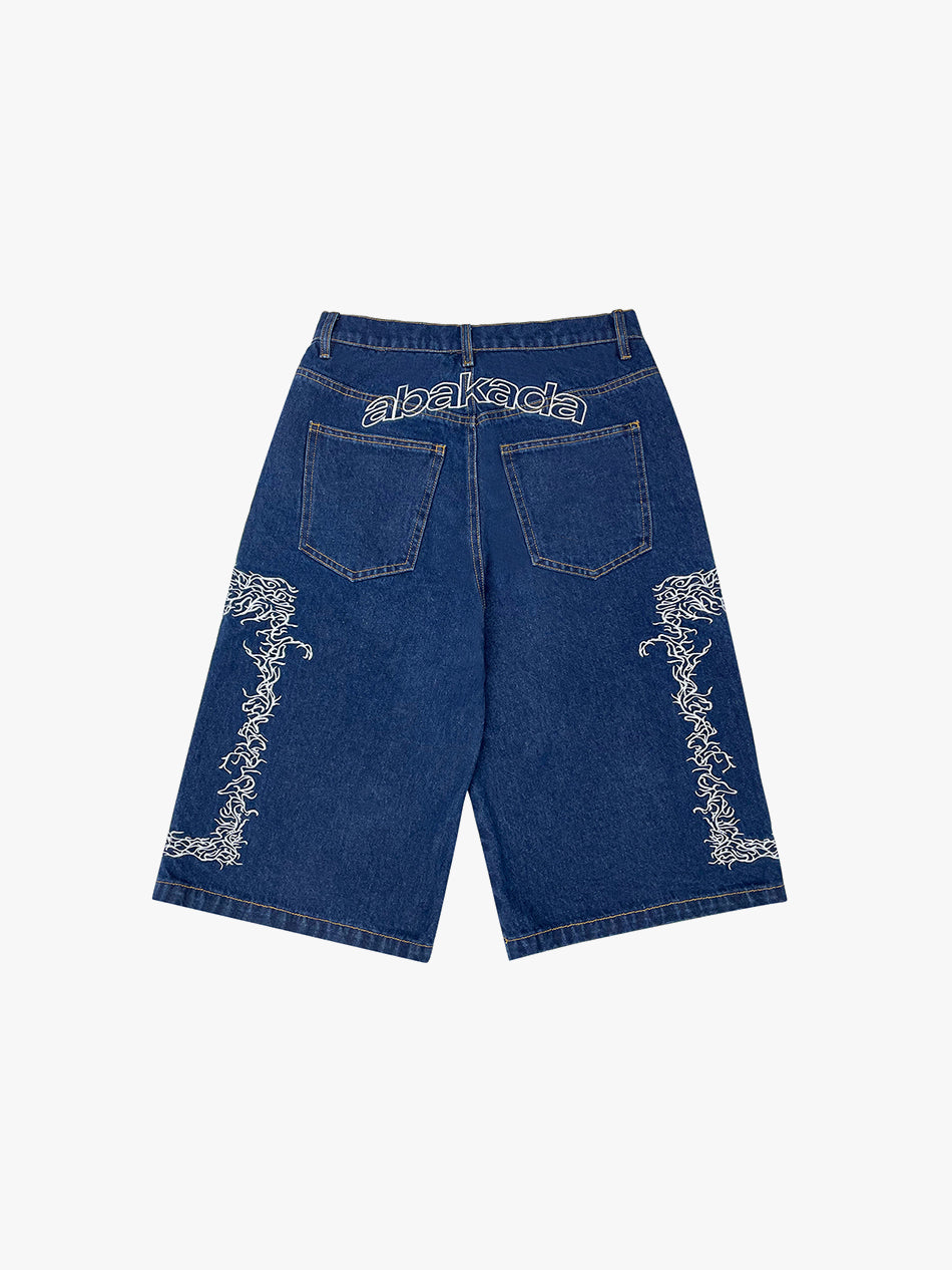 BAGGY DENIM JORTS (DENIM)
