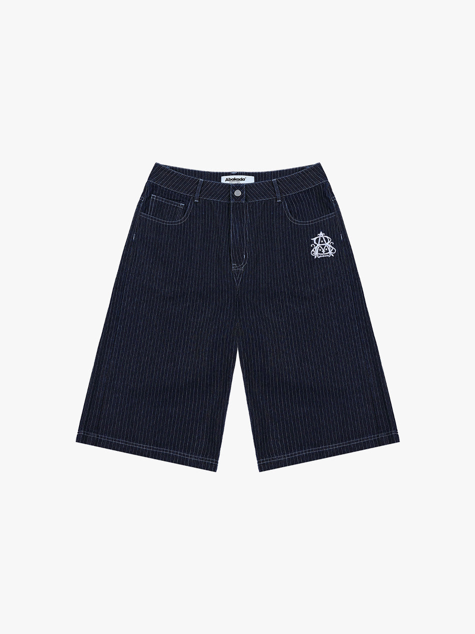 PINSTRIPE MONOGRAM JORTS