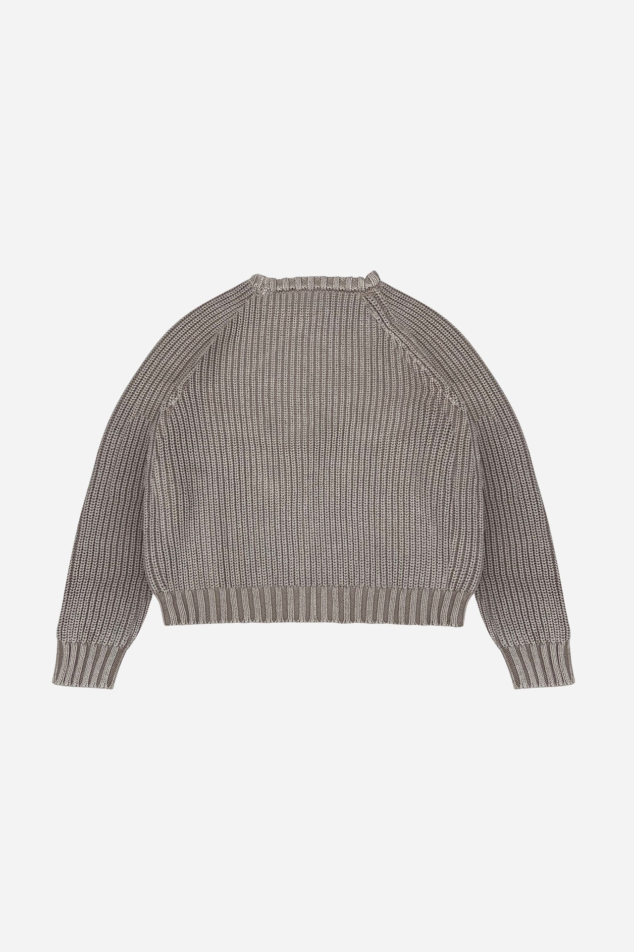 3 STAR FADED KNITTED SWEATER (WASHED TAN)