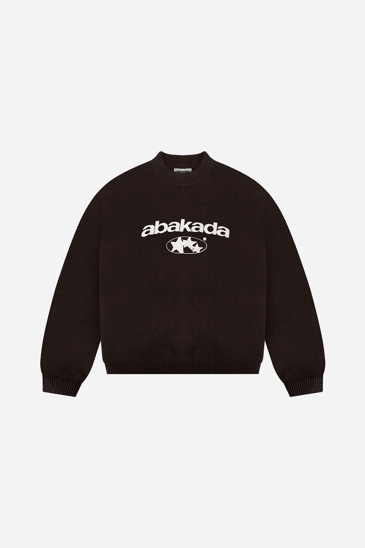 3 STAR KNITTED SWEATER (BROWN)