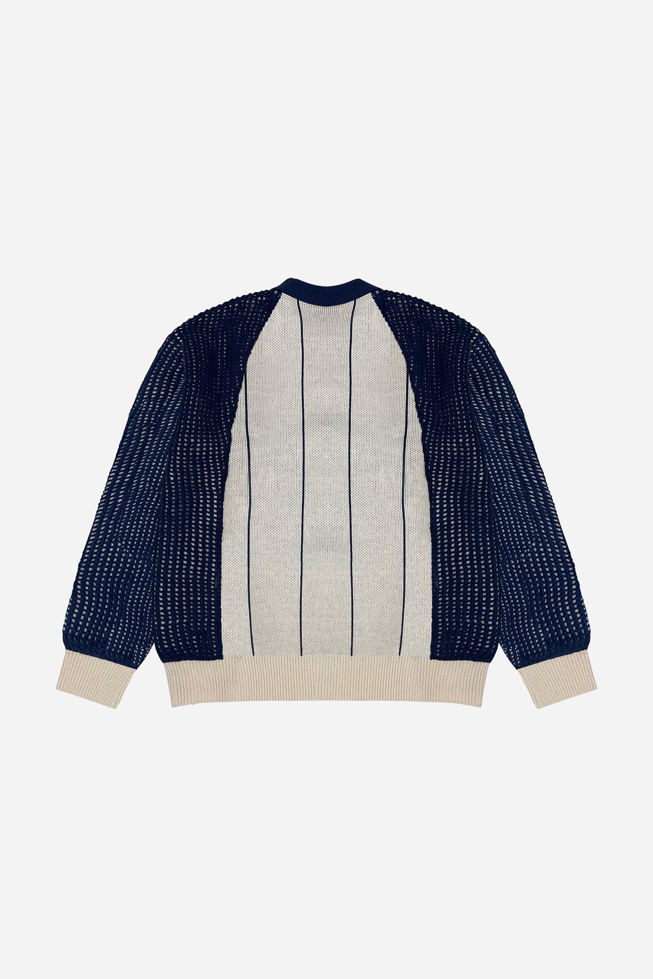 KNITTED MAYNILA LONGSLEEVE JERSEY (CREAM/NAVY)