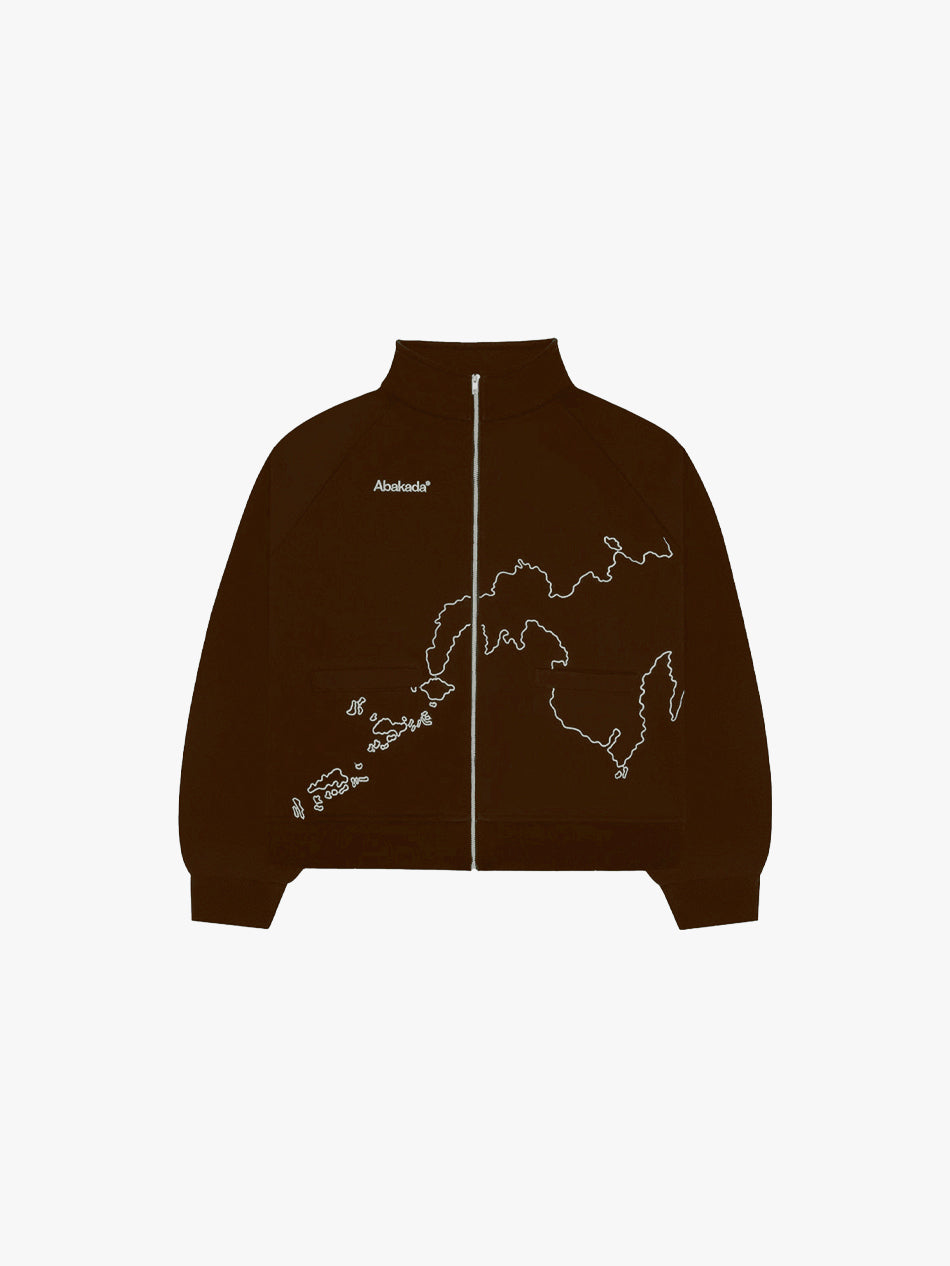 MAPA FULL-ZIP CREWNECK (BROWN)