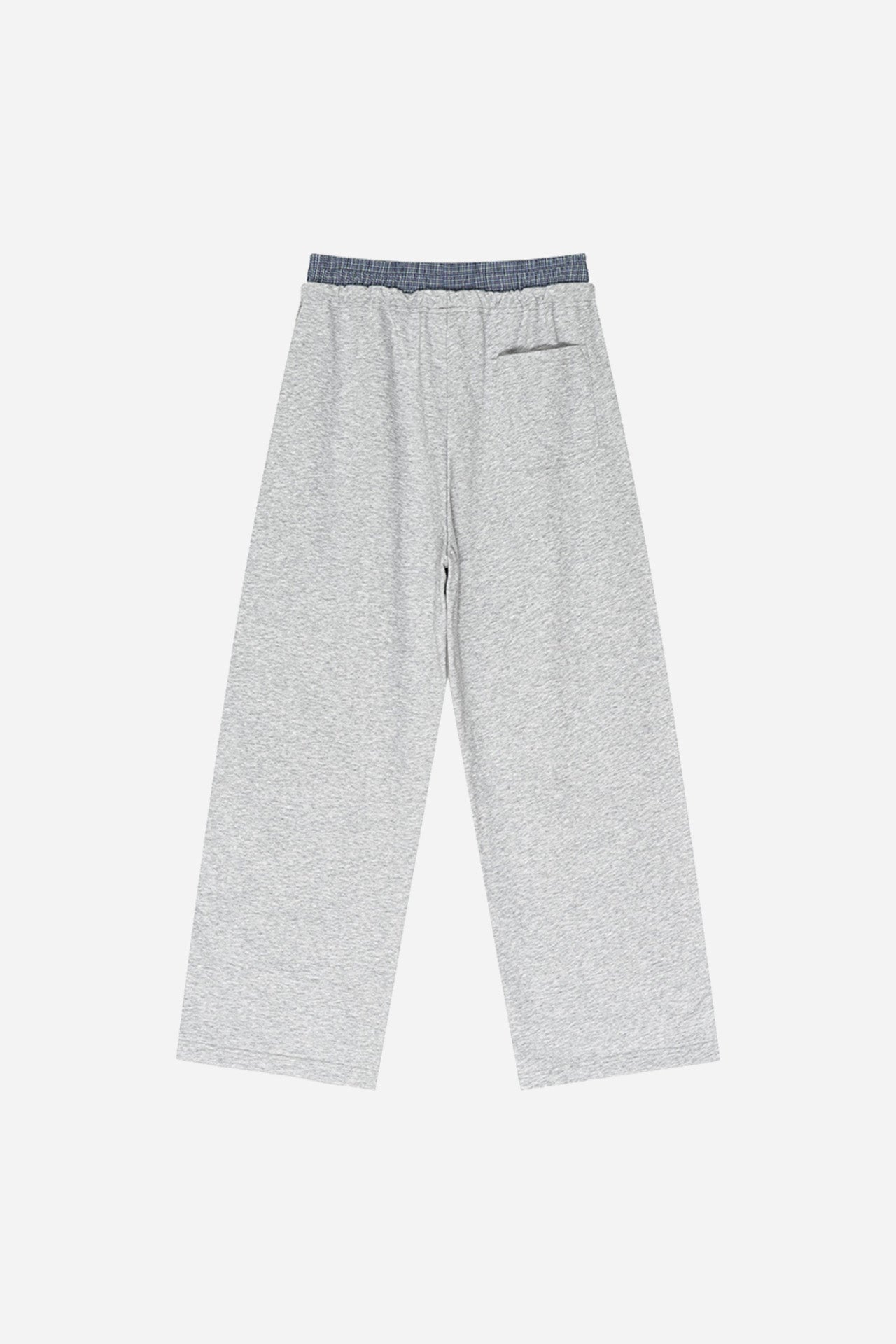 DOUBLE WAISTBAND LOOSE PANTS (GREY)