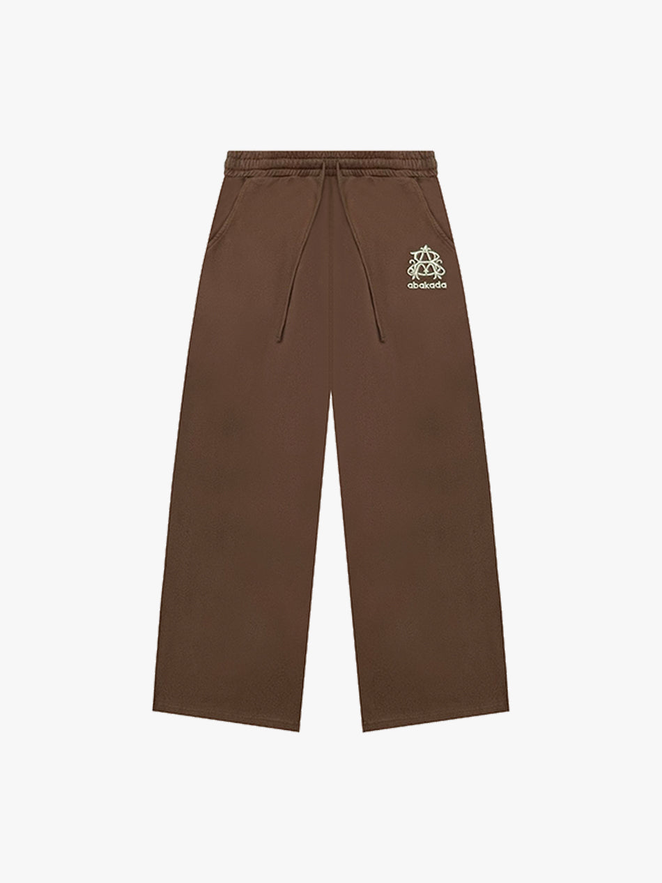 BAGGY LOGO SWEATPANTS (BROWN)