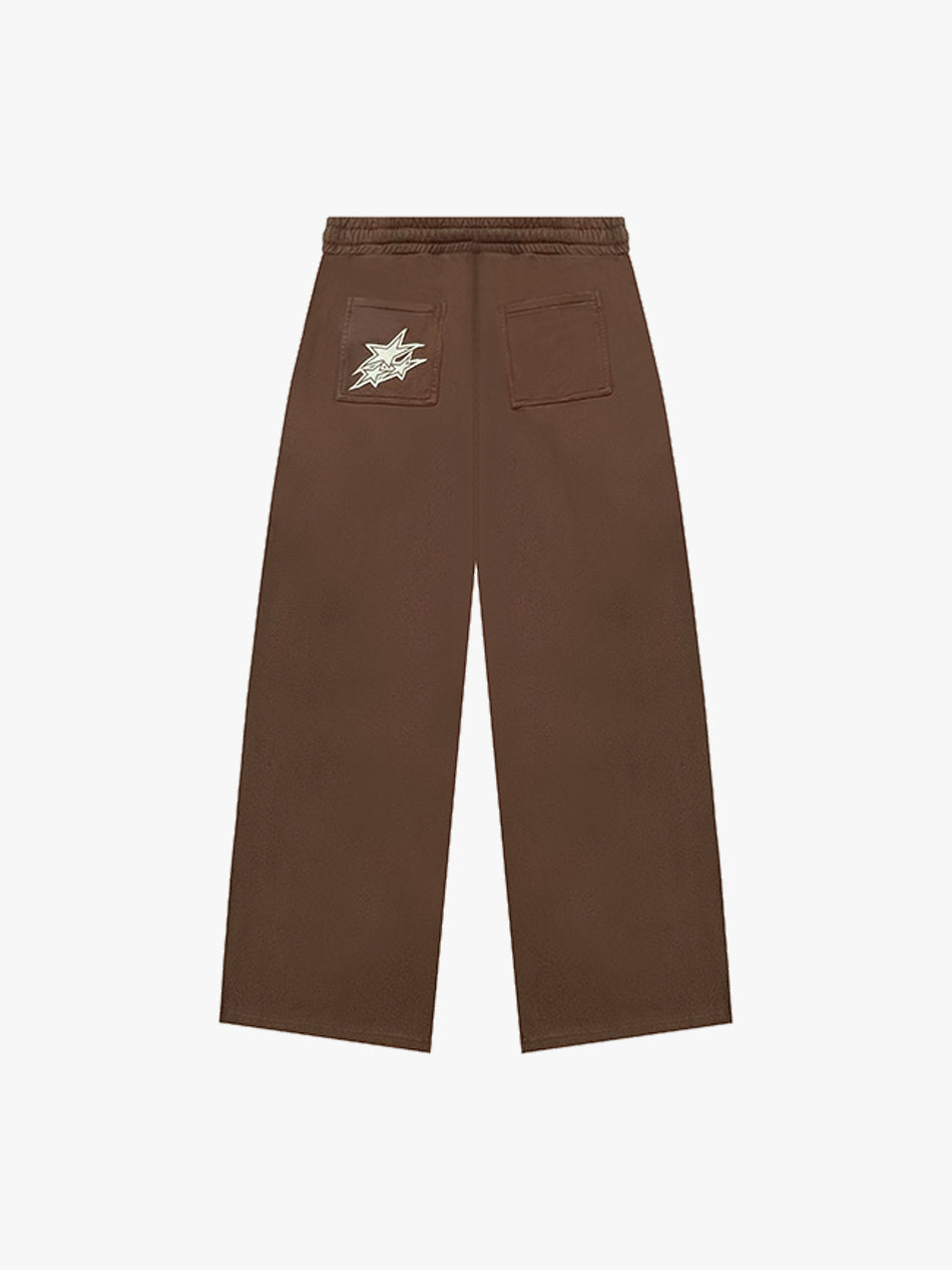 BAGGY LOGO SWEATPANTS (BROWN)