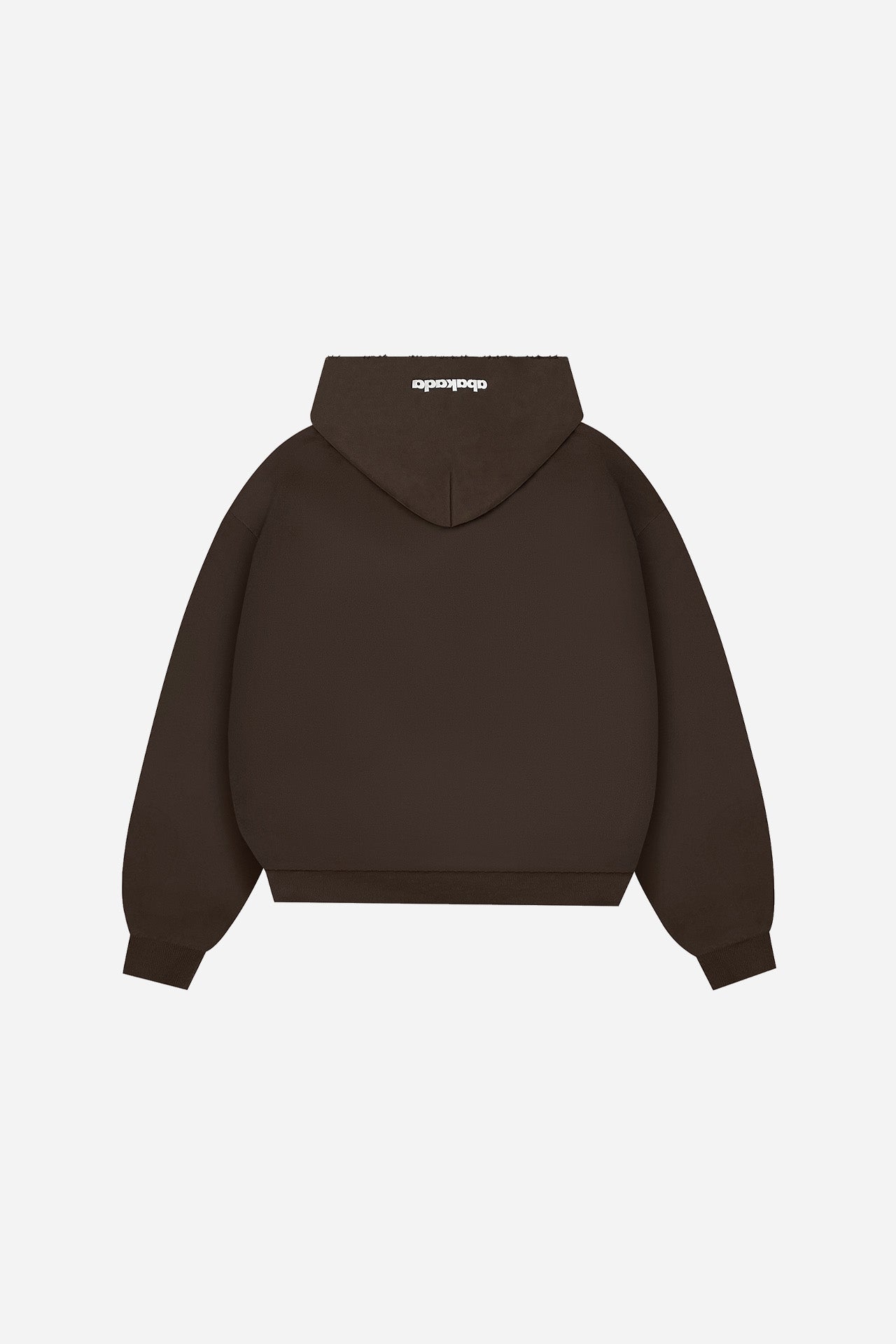 DISTRESSED PATCH ZIP-UP (BROWN)