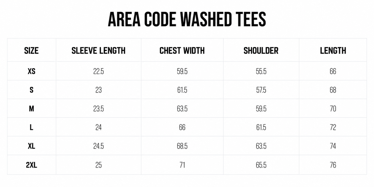 AREA CODE WASHED TEES (UBE)