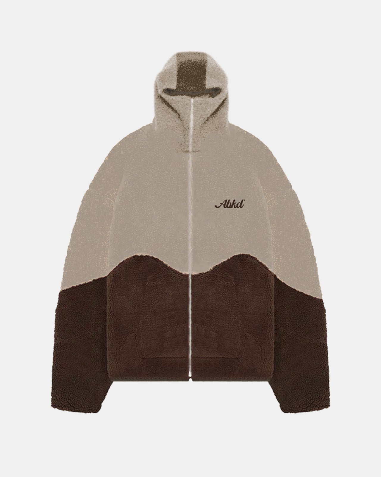 Sherpa Fleece Jacket (Brown/Tan)