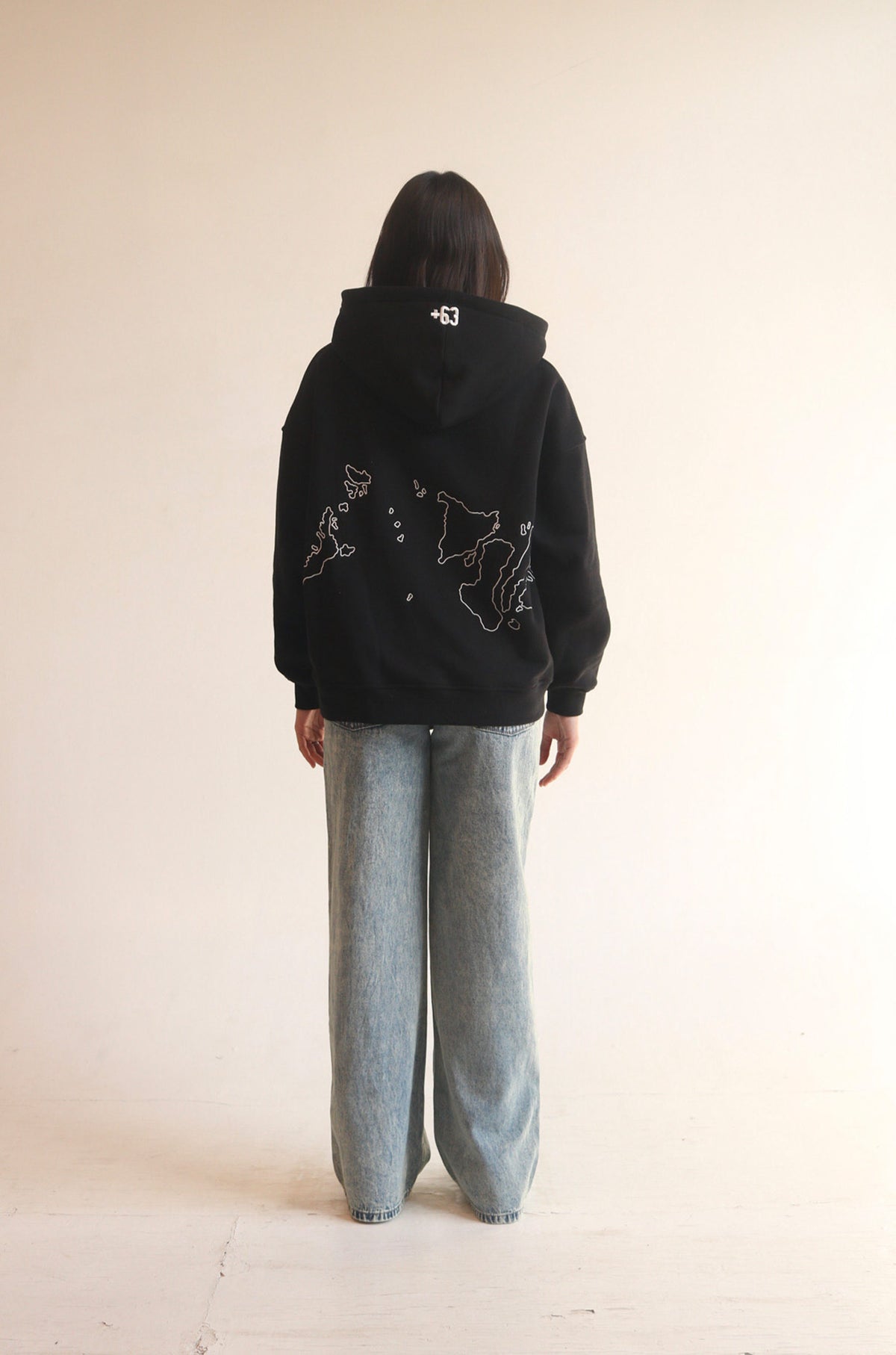 MAPA ZIP-UP HOODIE (BLACK)