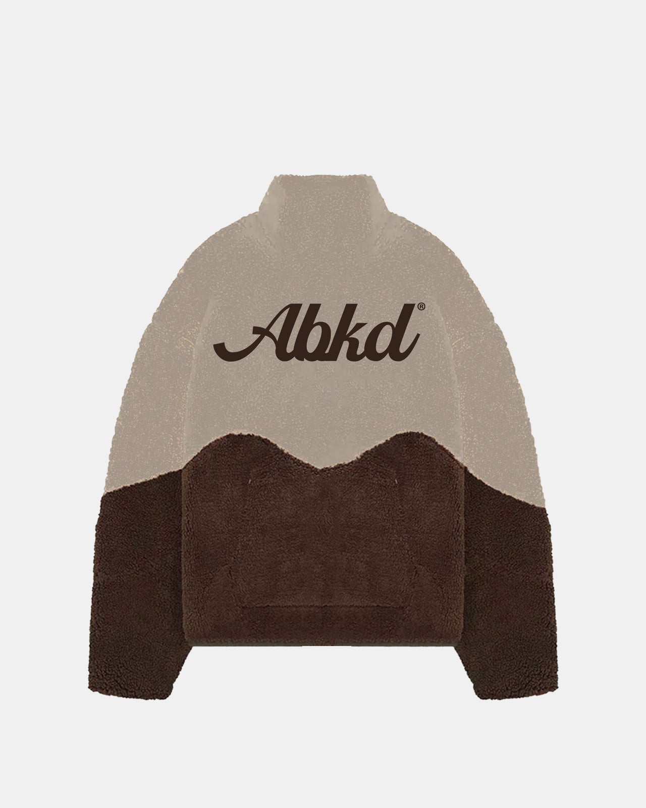 Sherpa Fleece Jacket (Brown/Tan)