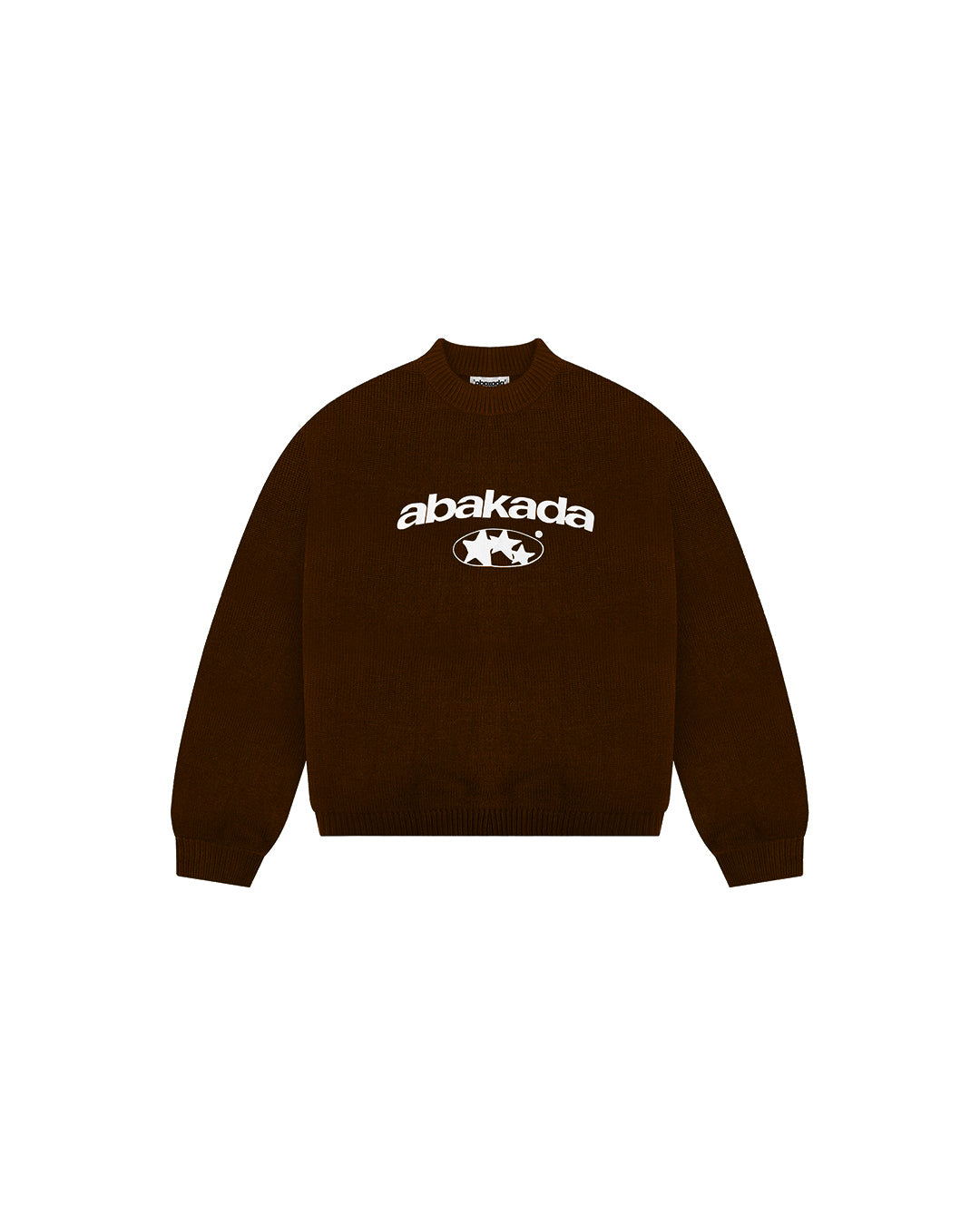 3 STAR KNITTED SWEATER (BROWN)