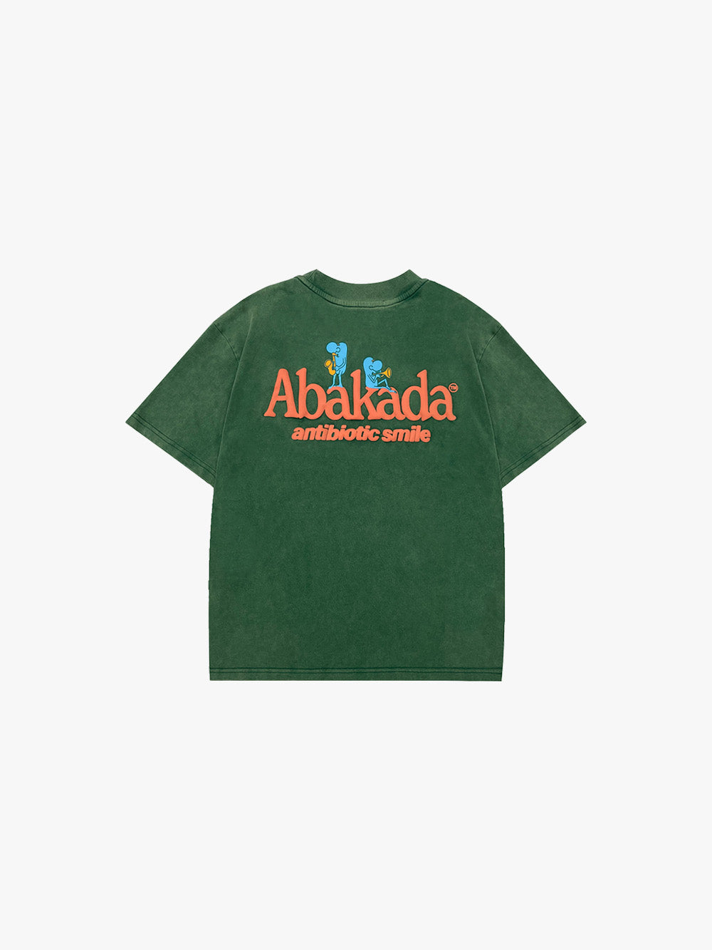 SMILE GRAPIKO POCKET TEES (WASHED GREEN)