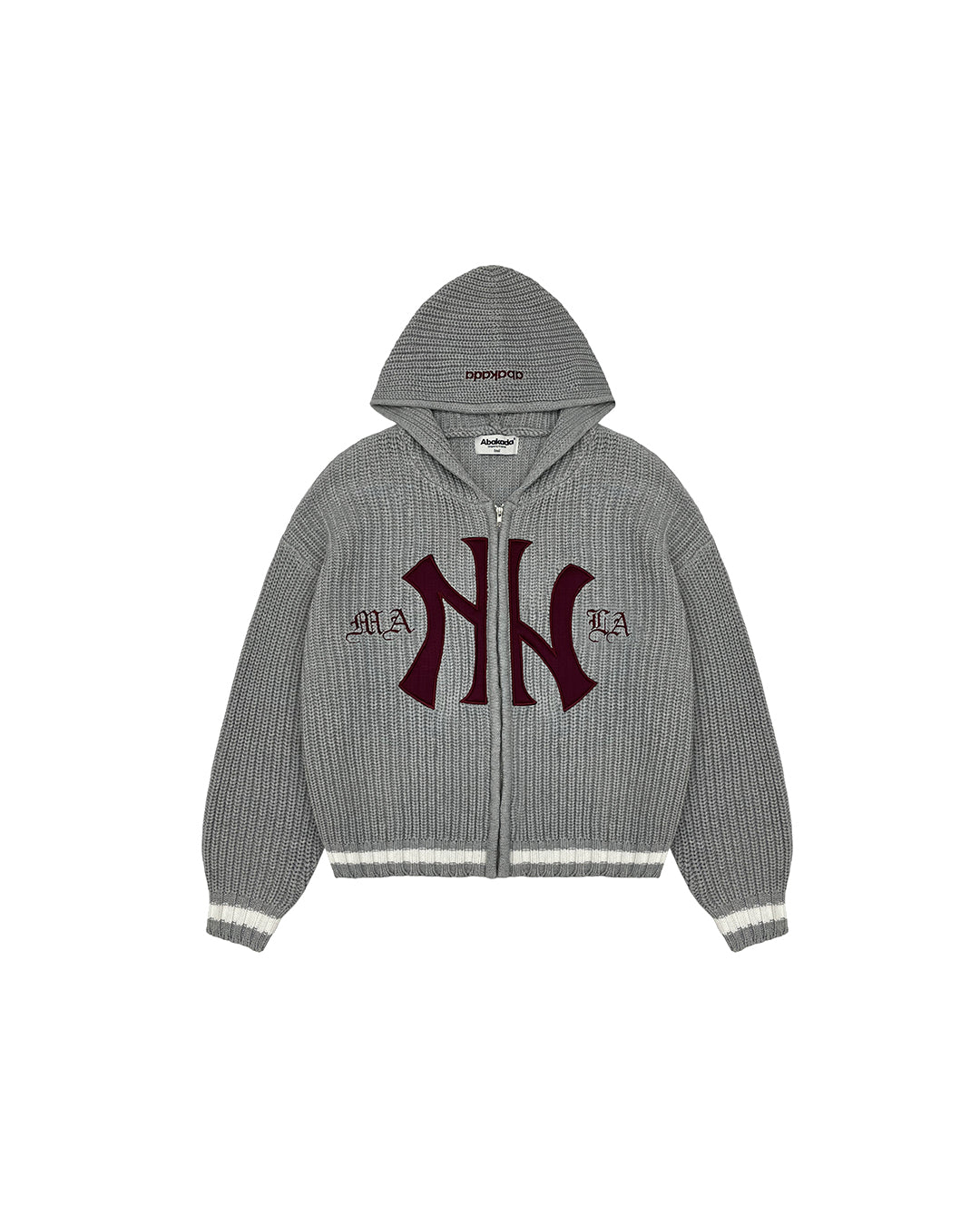MANILA KNITTED ZIP-UP (GREY)