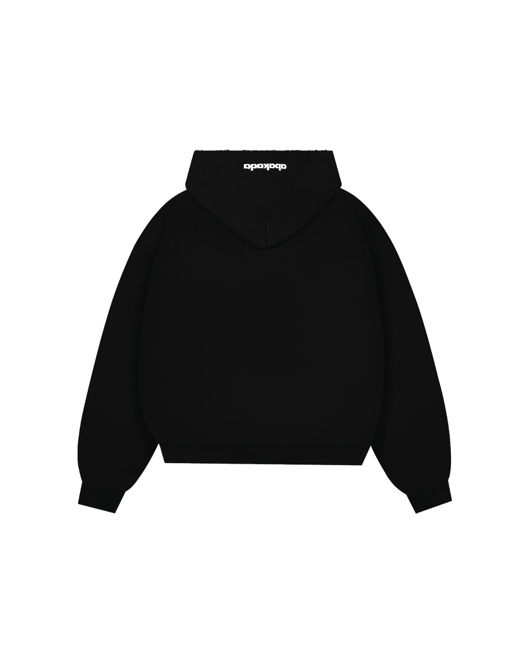 DISTRESSED PATCH ZIP-UP (BLACK)