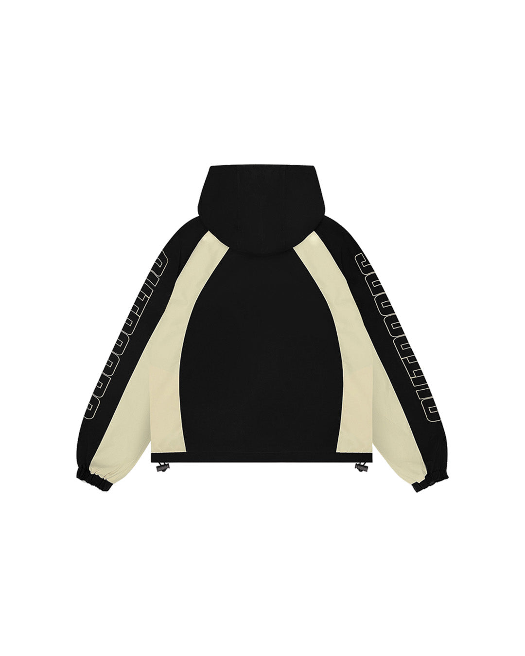 COLORBLOCK WINDBREAKER (BLACK/CREAM)