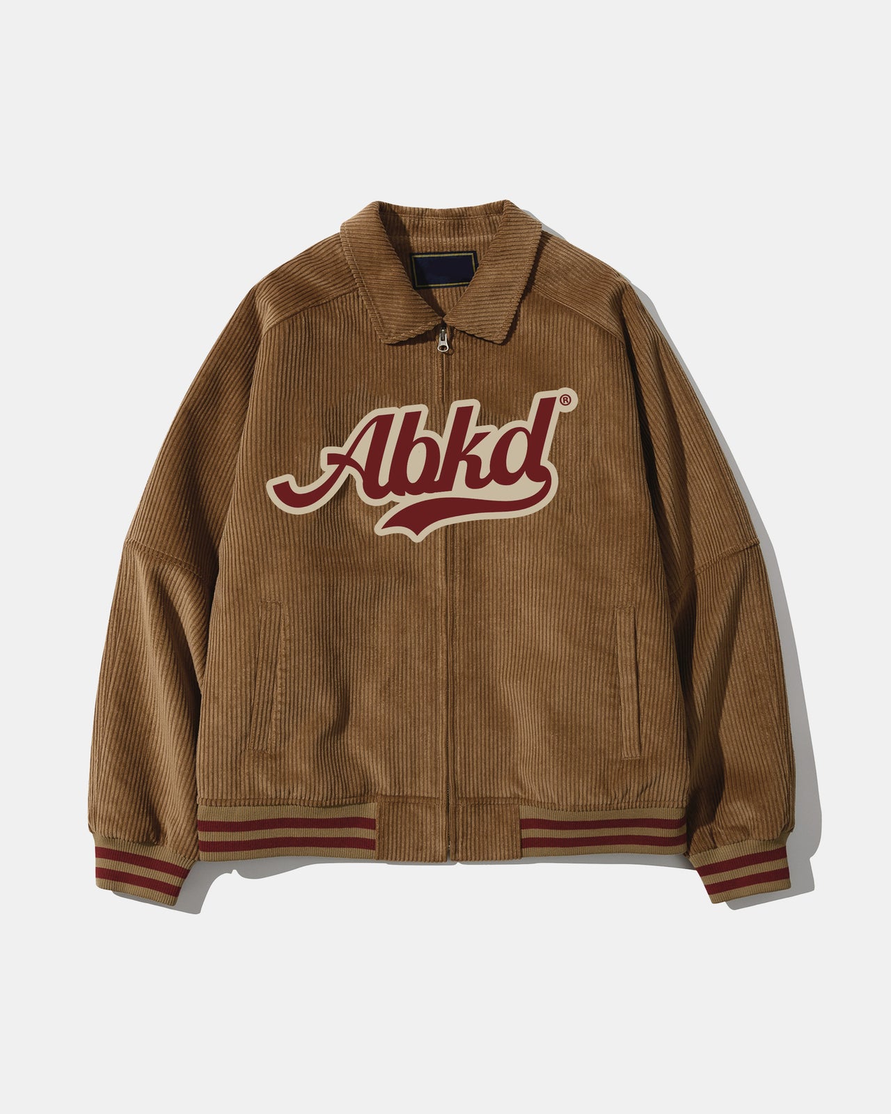 CORDUROY VARSITY JACKET (BROWN)