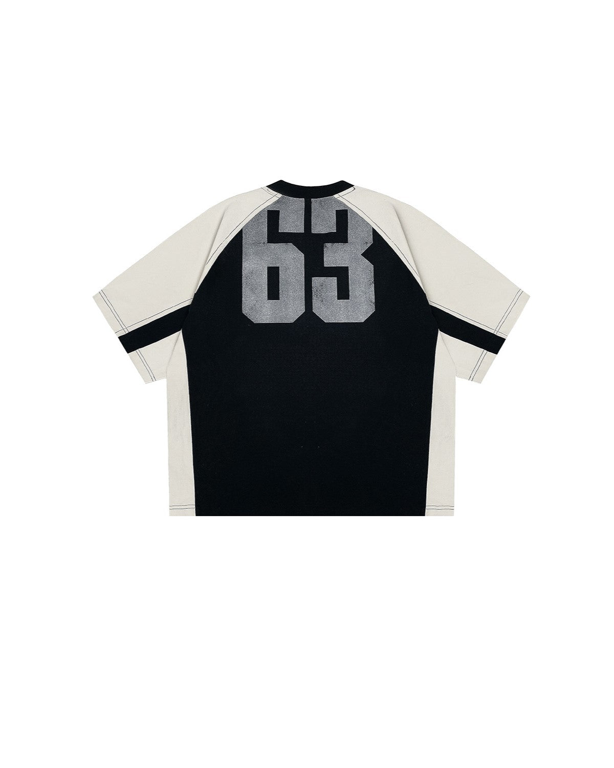 +63 COLORBLOCK TEE (BLACK/WHITE)