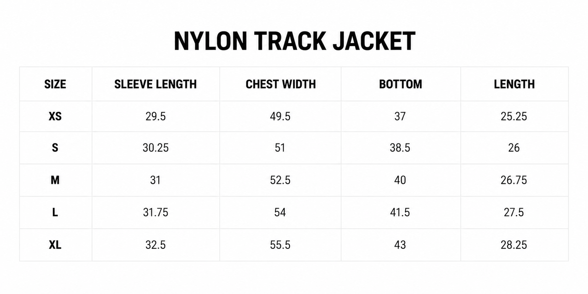 NYLON TRACK JACKET (CREAM)