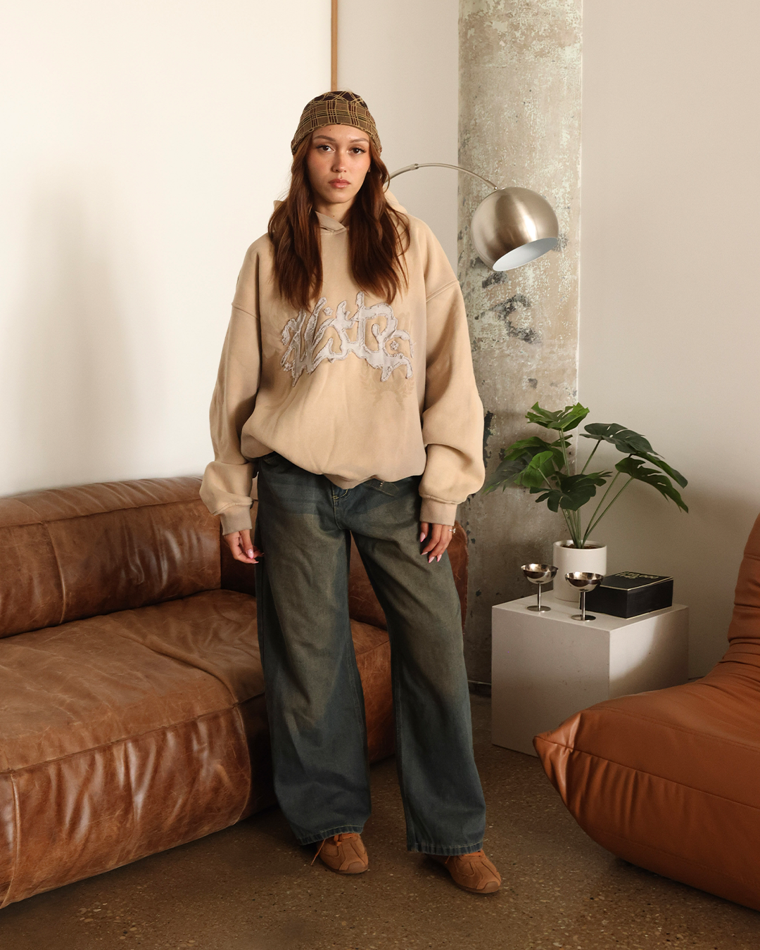 BAYBAYIN WASHED HOODIE (TAN)