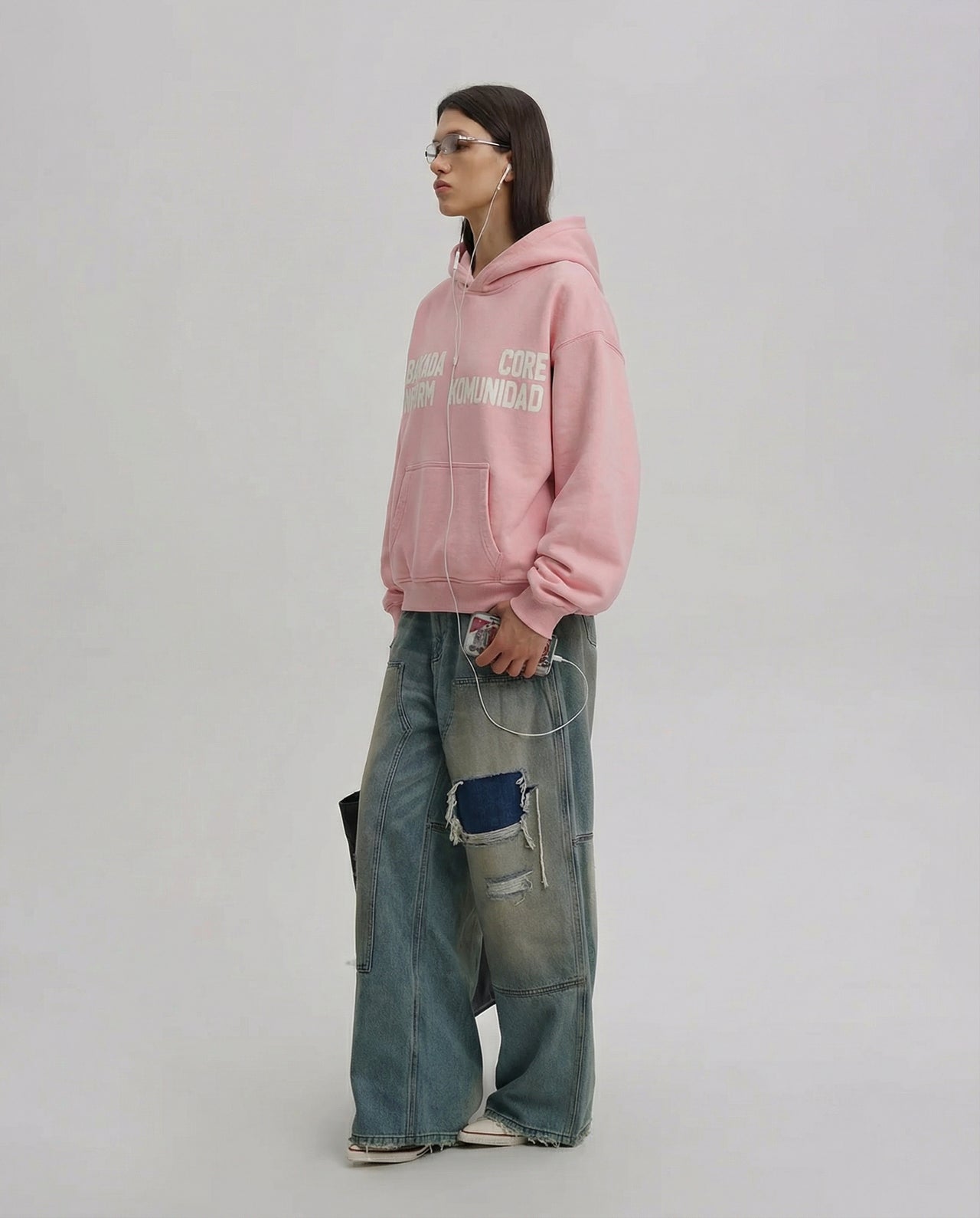 WASHED COMMUNITY HOODIE (PINK)