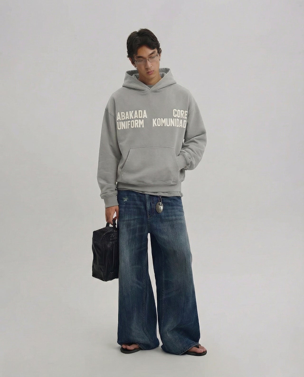 WASHED COMMUNITY HOODIE (GREY)