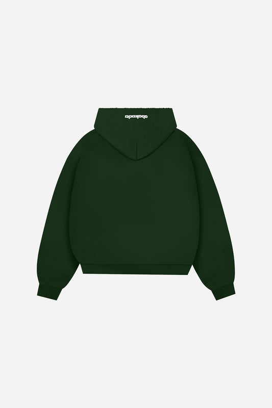 DISTRESSED PATCH ZIP-UP (FOREST)