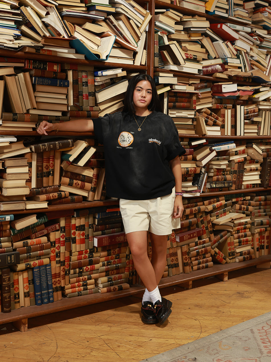 KUBO WASHED TEE (BLACK)
