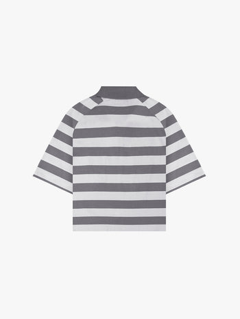 BARONG STRIPED POLO (LIGHT GREY)