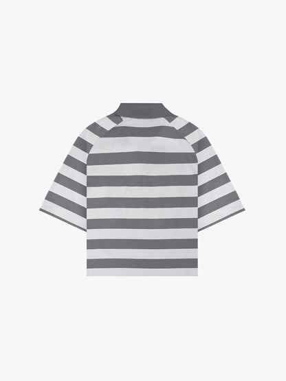 BARONG STRIPED POLO (LIGHT GREY)