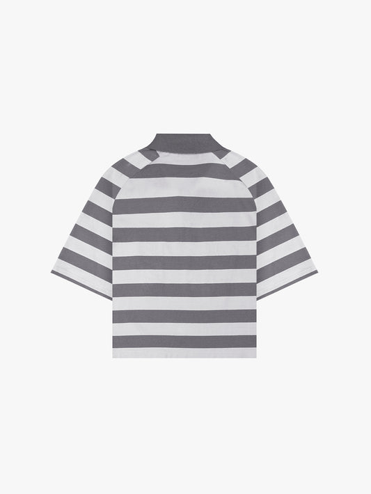 BARONG STRIPED POLO (LIGHT GREY)