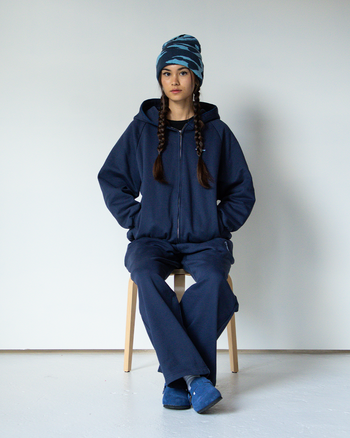 UNIFORM RAGLAN ZIP-UP (NAVY)