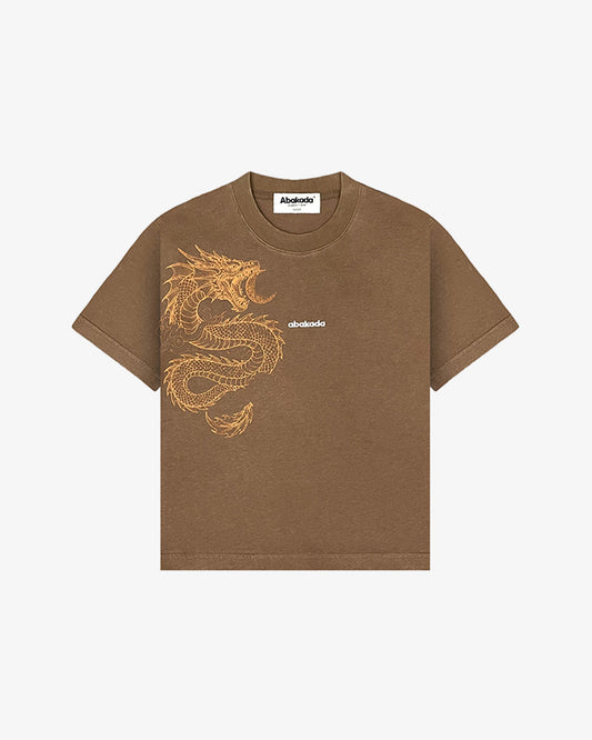 BAKUNAWA WASHED TEE (BROWN)