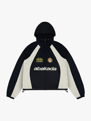COLORBLOCK WINDBREAKER (BLACK/GREY)