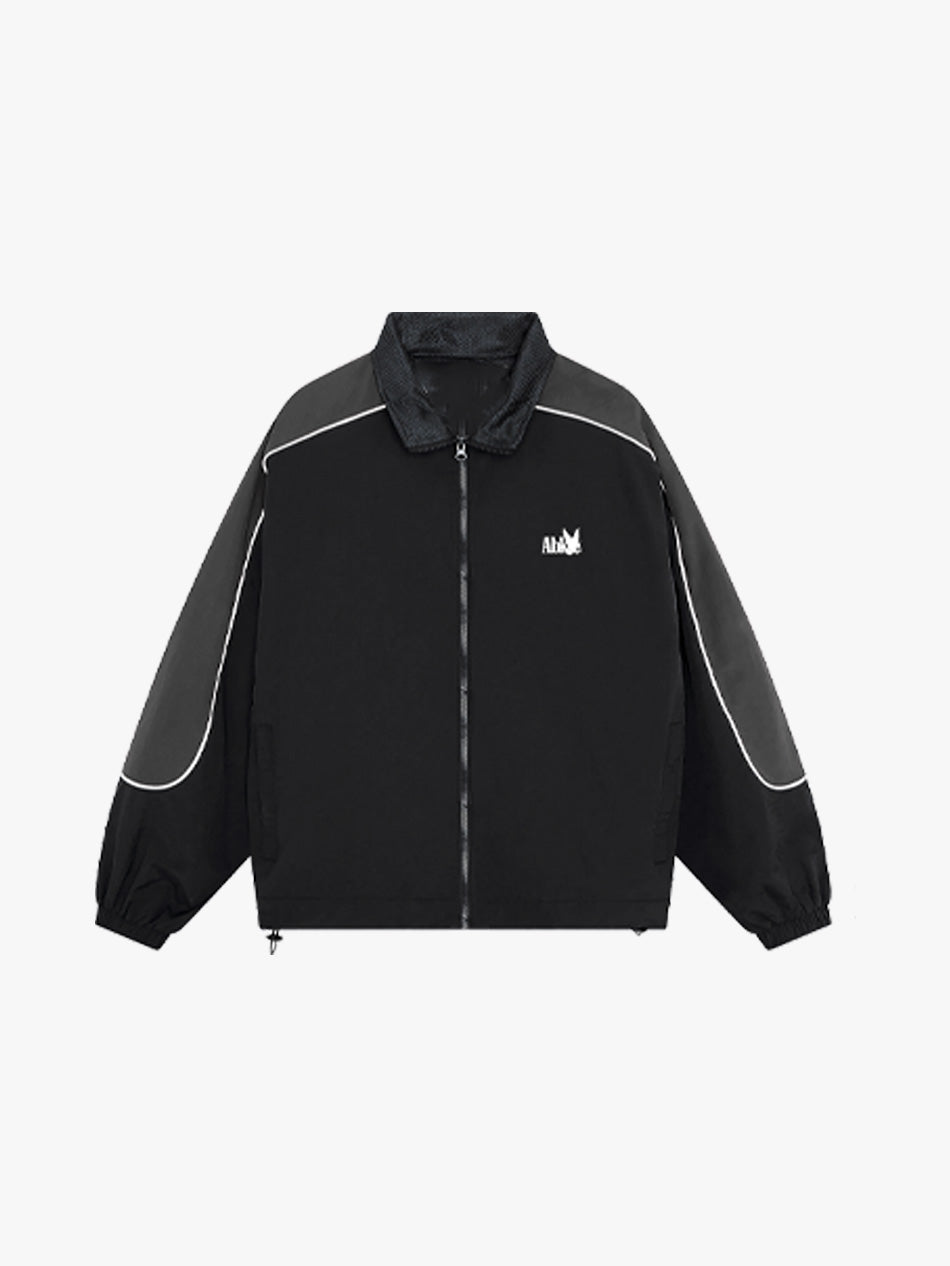 CLASSIC ZIP-UP WINDBREAKER (BLACK)