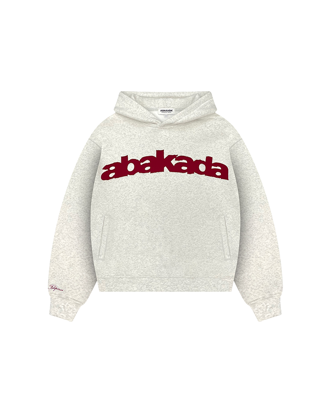 DISTRESSED PATCH PULLOVER (GREY)